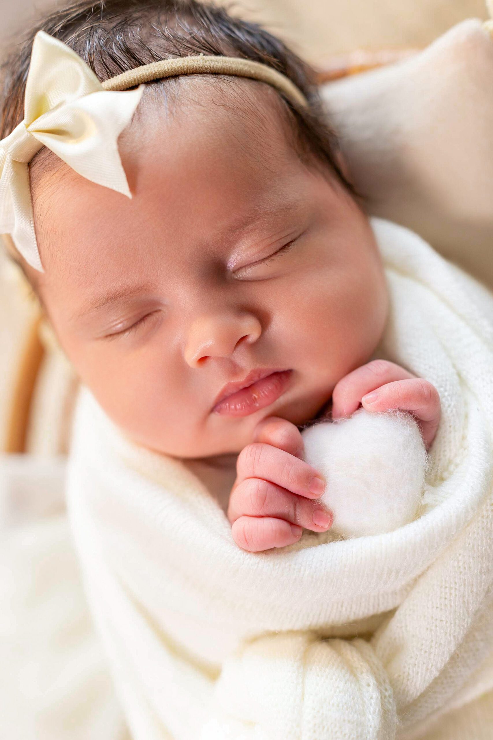 Newborn session for Juliette, photographed by Studio FB USA