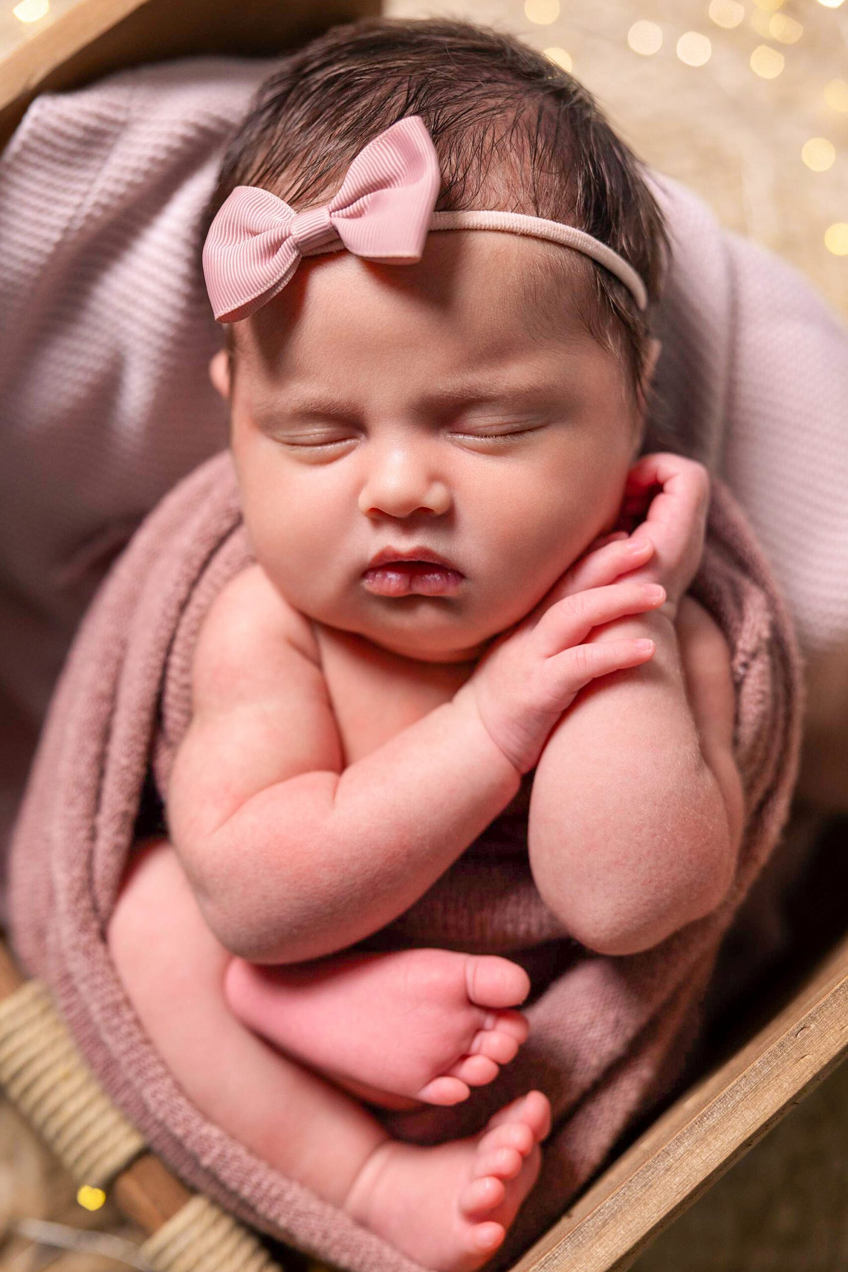 Newborn session for Juliette, photographed by Studio FB USA