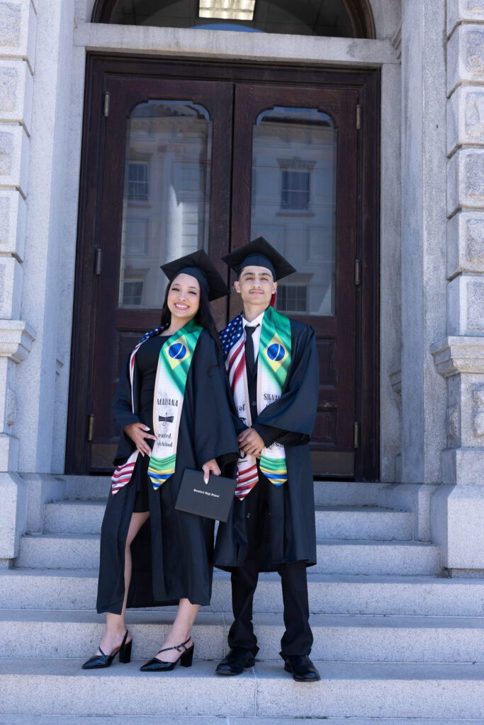 Graduation session for Mariana and Junior, photographed by Studio FB USA